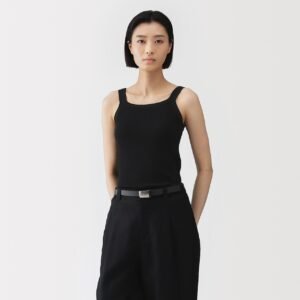 Women’s Cotton Ribbed Cropped Bra Top